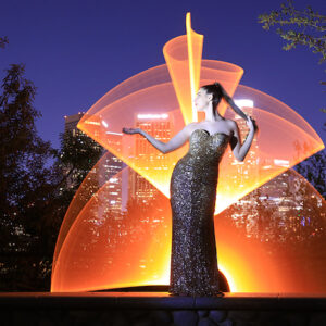 Urban Light Painting in Los Angeles