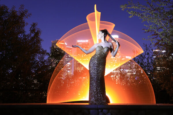 Urban Light Painting in Los Angeles